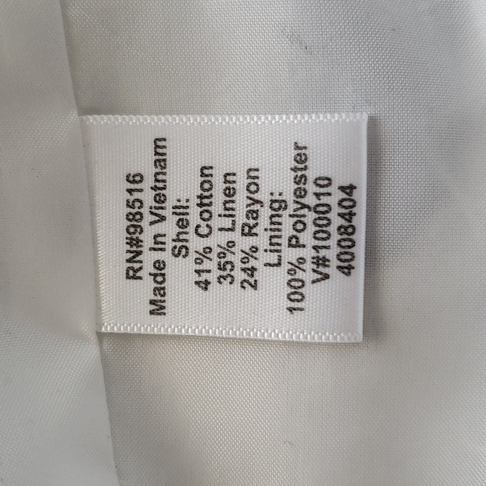 Coldwater Creek Floral Motif Blazer with Cinched Sleeves Size 10 Petite - Picture 8 of 9